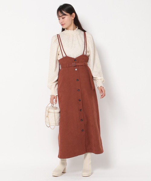 mysty woman（ミスティウーマン）の「ハイネックシャーリングブラウス　978458（シャツ/ブラウス・レディース・グレー/オフホワイト/ブラック・FREE）」の6枚目の写真