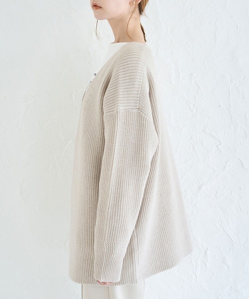 ROPE' PICNIC（ロペピクニック）の「【WEB限定】深Vネックニット