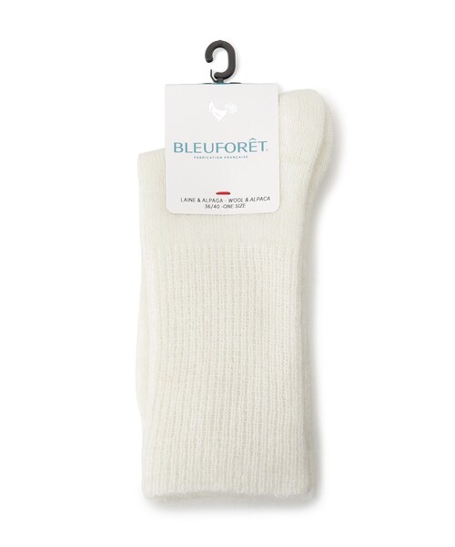 BLEU FORET（ブルーフォレ）の「◆BLEU FORET（ブルーフォレ）アルパカミックスソックス（ソックス/靴下・レディース・チャコールグレー/オフホワイト・00）」の2枚目の写真