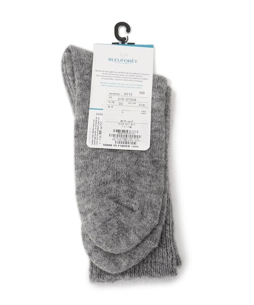 BLEU FORET（ブルーフォレ）の「◆BLEU FORET（ブルーフォレ）アルパカミックスソックス（ソックス/靴下・レディース・チャコールグレー/オフホワイト・00）」の4枚目の写真