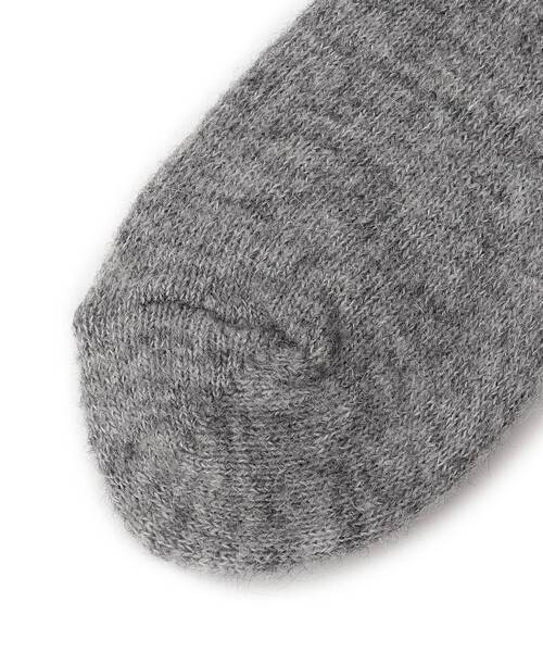 BLEU FORET（ブルーフォレ）の「◆BLEU FORET（ブルーフォレ）アルパカミックスソックス（ソックス/靴下・レディース・チャコールグレー/オフホワイト・00）」の5枚目の写真