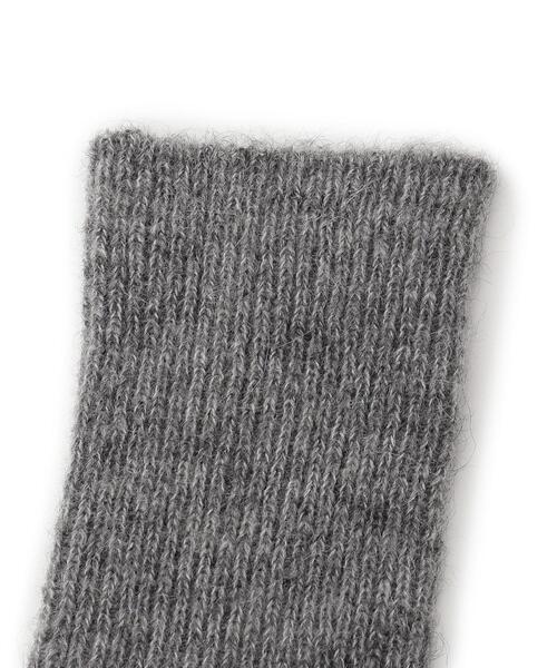 BLEU FORET（ブルーフォレ）の「◆BLEU FORET（ブルーフォレ）アルパカミックスソックス（ソックス/靴下・レディース・チャコールグレー/オフホワイト・00）」の6枚目の写真