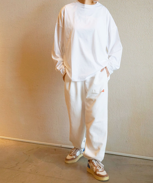 JOURNAL STANDARD LUXE（ジャーナルスタンダード　ラックス）の「コンパクトジャージークルーネックビッグプルオーバー（Tシャツ/カットソー・レディース・ネイビー/ブラック/ホワイト・FREE）」の10枚目の写真