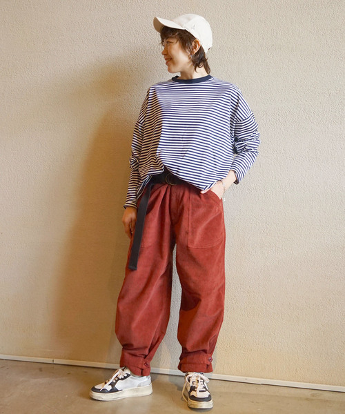 JOURNAL STANDARD LUXE（ジャーナルスタンダード　ラックス）の「コンパクトジャージークルーネックビッグプルオーバー（Tシャツ/カットソー・レディース・ネイビー/ブラック/ホワイト・FREE）」の17枚目の写真