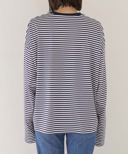 コンパクトジャージークルーネックビッグプルオーバー（Tシャツ