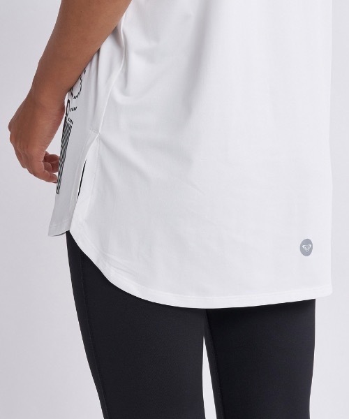 ROXY（ロキシー）の「SWEET SOUL/ロキシーUVカット付きドライサイドロゴスポーティロング丈ノースリーブ（タンクトップ・レディース・ピンク/ホワイト/グリーン・SMALL/LARGE/MEDIUM）」の9枚目の写真