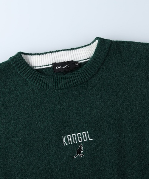 KANGOL(カンゴール)の「【KANGOL】【KANGOL別注】膨れジャガードニット(ニット/セーター・レディース・ブラック/グリーン・L/M)」の7枚目の写真