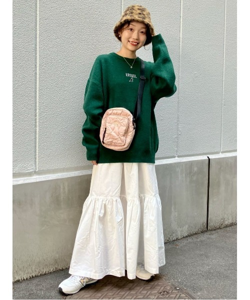 KANGOL(カンゴール)の「【KANGOL】【KANGOL別注】膨れジャガードニット(ニット/セーター・レディース・ブラック/グリーン・L/M)」の14枚目の写真