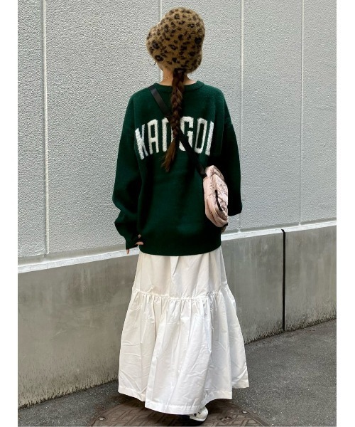 KANGOL(カンゴール)の「【KANGOL】【KANGOL別注】膨れジャガードニット(ニット/セーター・レディース・ブラック/グリーン・L/M)」の17枚目の写真