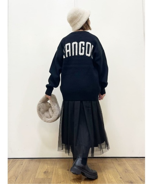 KANGOL(カンゴール)の「【KANGOL】【KANGOL別注】膨れジャガードニット(ニット/セーター・レディース・ブラック/グリーン・L/M)」の12枚目の写真
