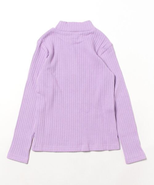 CALMIA（カルミア）の「裏起毛テレコ ハイネックプルオーバー（90～150cm）（Tシャツ/カットソー・キッズ・ライトブルー/ピンク/チャコール/ラベンダー/ライトグリーン・120/130/140/150/90/100/110/95）」の14枚目の写真