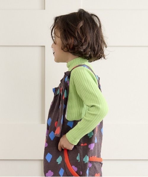 CALMIA（カルミア）の「裏起毛テレコ ハイネックプルオーバー（90～150cm）（Tシャツ/カットソー・キッズ・ライトブルー/ピンク/チャコール/ラベンダー/ライトグリーン・120/130/140/150/90/100/110/95）」の7枚目の写真