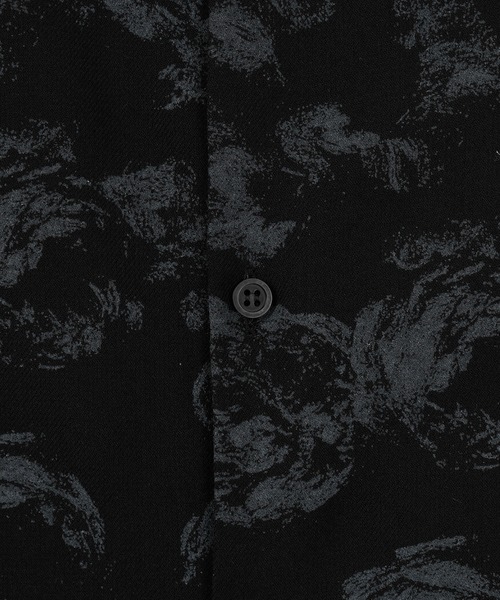 LAD MUSICIAN(ラッドミュージシャン)の「NEW ROSE MIX BIG SHIRT(Tシャツ/カットソー・メンズ・ブラック・42/46/44)」の6枚目の写真