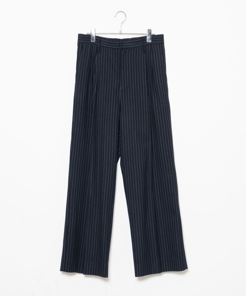 50s【極美品】スラックス トラウザー ストライプ ダークグレー 黒 50s【極美品】スラックス トラウザー ストライプ ダークグレー