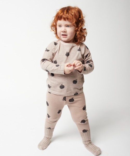 BOBO CHOSES（ボボショーズ）の「Poma allover long sleeve T-shirt（Tシャツ/カットソー・キッズ・モカ・18-24MONTH/2-3YEAR/12-18MONTH/6-12MONTH）」の6枚目の写真