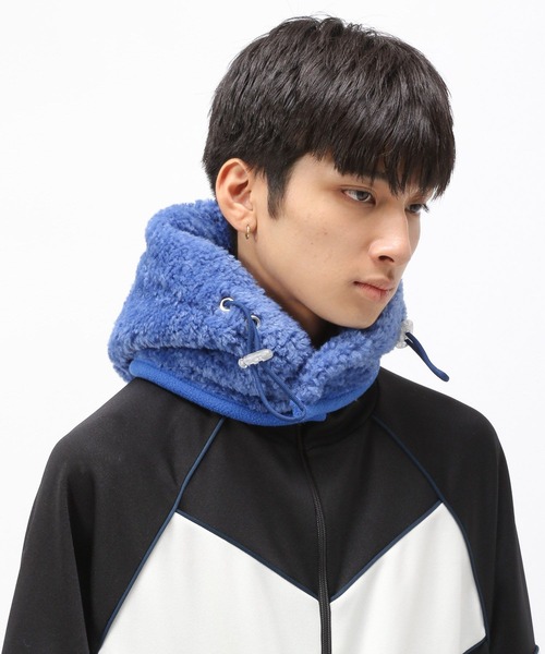 Anui（アニュイ）の「【UNISEX】フェイクボアバラクラバ（ネックウォーマー/スヌード・レディース・オフホワイト/ブルー・FREE）」の7枚目の写真