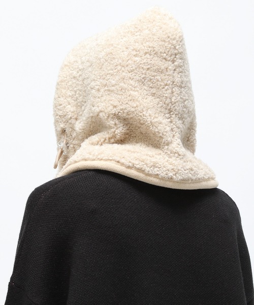 Anui（アニュイ）の「【UNISEX】フェイクボアバラクラバ（ネックウォーマー/スヌード・レディース・オフホワイト/ブルー・FREE）」の21枚目の写真