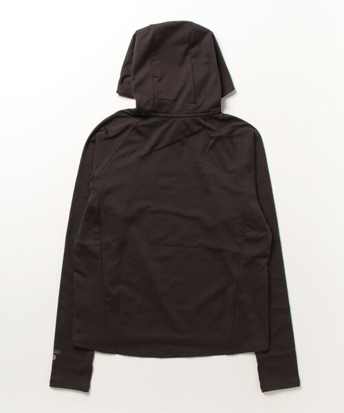 TIGORA by BEAMS DESIGN（ティゴラバイビームスデザイン）の「ティゴラ ビームス TIGORA BEAMS フィットネス ダンボールニットZIPパーカー（パーカー・レディース・ブラウン/ライトグリーン・L/XL/M）」の3枚目の写真
