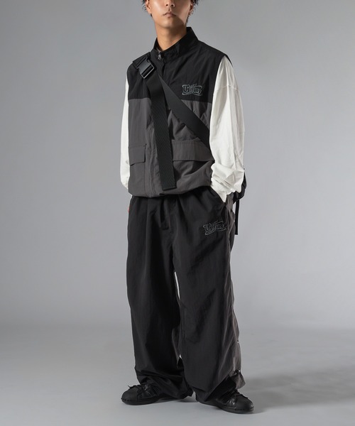 kutir（クティール）の「【低身長向けアイテム】2way配色ナイロンラインパンツ（その他パンツ・メンズ・ピンク系その他/ブラック/ネイビー・MEDIUM/SMALL）」の8枚目の写真