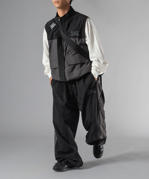 kutir（クティール）の「【低身長向けアイテム】2way配色ナイロンラインパンツ（その他パンツ・メンズ・ピンク系その他/ブラック/ネイビー・MEDIUM/SMALL）」の11枚目の写真