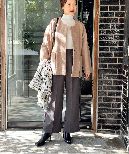 PICCIN(ピッチン)の「ツイードフリンジストール(ストール/ショール・レディース・ブラック/ホワイト・FREE)」の22枚目の写真