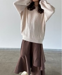 t a r o s u | crew neck oversize knit/クルーネックオーバーサイズニット(ニット/セーター)