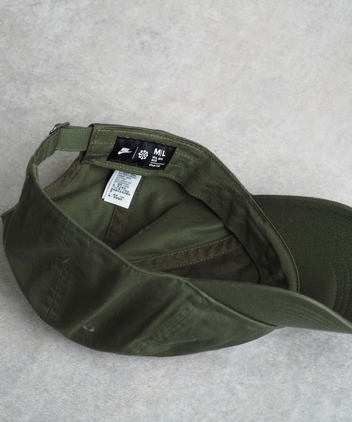 希少！00s デッドストック　NIKE ナイキ ゴルフキャップ　カーキ　タグ付き キャップ/帽子】90s 銀タグ ナイキゴルフ NIKE 希少 レア NIKE GOLF