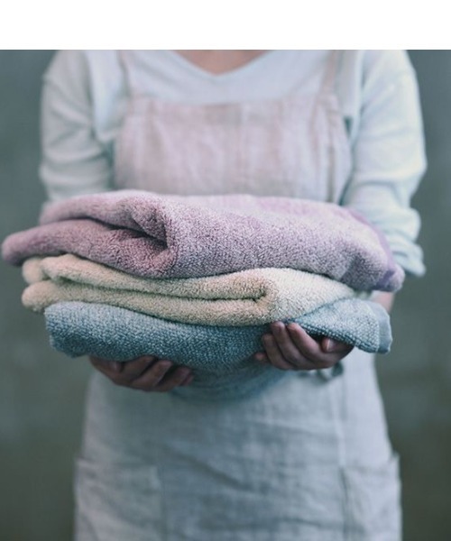 GEORGE'S（ジョージズ）の「ココチエナ カラユイ フェイスタオル（タオル・レディース・ベージュ/黄緑系/ダークグリーン・FREE）」の10枚目の写真