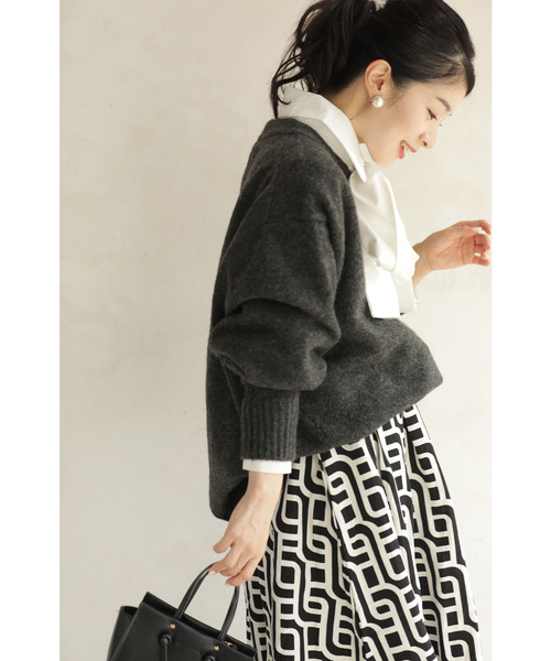 cawaii(カワイイ)の「触ればやみつき ふわもち長袖ニット(ニット/セーター・レディース・グリーン/アイボリー/チャコールグレー・FREE)」の11枚目の写真