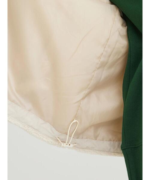 Green　Parks（グリーンパークス）の「スタンドカラーボアブルゾン（ブルゾン・レディース・グレー/モカ/アイボリー/ブラック・FREE）」の15枚目の写真
