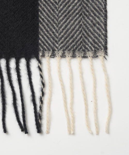 abahouse mavie（アバハウスマヴィ）の「ブロックチェックストール（ストール/ショール・レディース・ブルー/オレンジ/ブラック・フリー）」の10枚目の写真