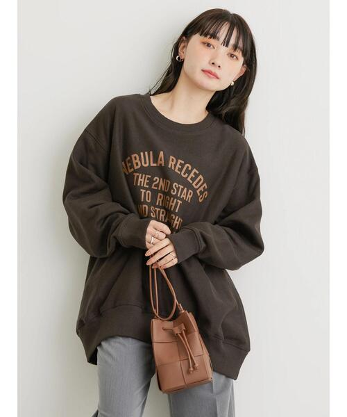 AMERICAN HOLIC（アメリカンホリック）の「ネップ裏毛ロゴスウェット（スウェット・レディース・オートミール/ブラウン/ブラック・L/M）」の19枚目の写真