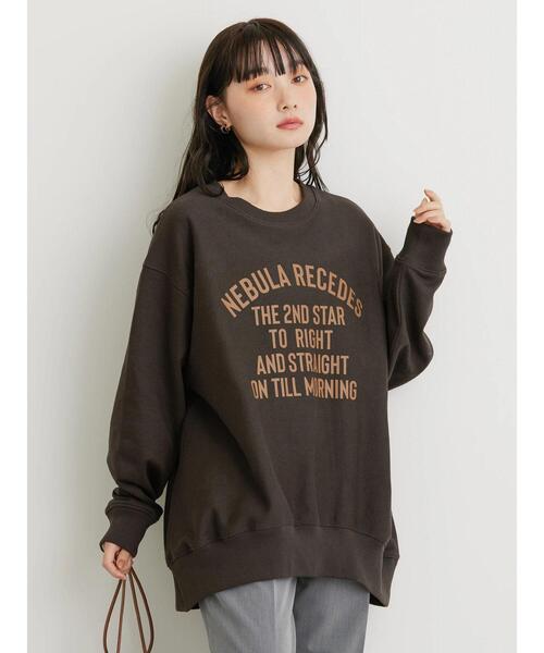 AMERICAN HOLIC（アメリカンホリック）の「ネップ裏毛ロゴスウェット（スウェット・レディース・オートミール/ブラウン/ブラック・L/M）」の20枚目の写真