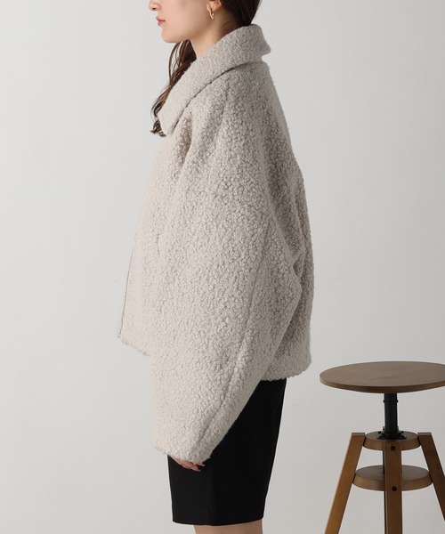 acro（アクロ）の「圧縮ブークレジップショートブルゾン/AC3832（ブルゾン・レディース・ブラック/アイボリー・ﾌﾘ-）」の18枚目の写真