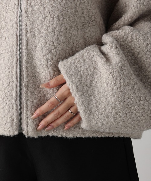 acro（アクロ）の「圧縮ブークレジップショートブルゾン/AC3832（ブルゾン・レディース・ブラック/アイボリー・ﾌﾘ-）」の20枚目の写真