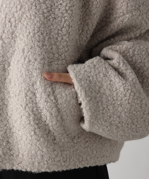 acro（アクロ）の「圧縮ブークレジップショートブルゾン/AC3832（ブルゾン・レディース・ブラック/アイボリー・ﾌﾘ-）」の21枚目の写真