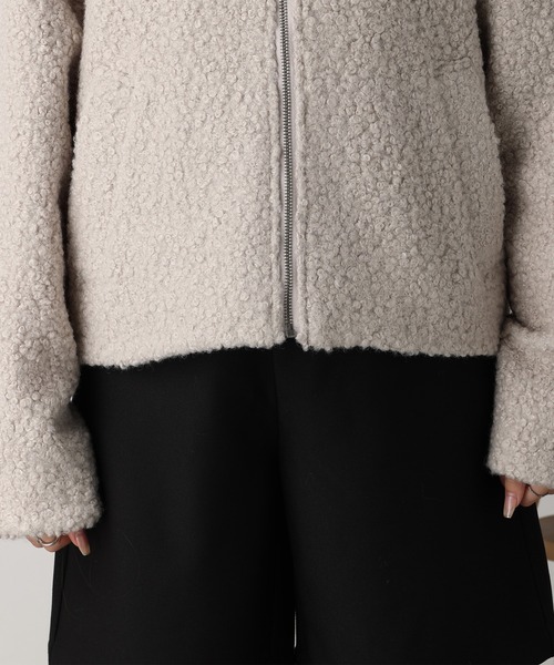 acro（アクロ）の「圧縮ブークレジップショートブルゾン/AC3832（ブルゾン・レディース・ブラック/アイボリー・ﾌﾘ-）」の22枚目の写真