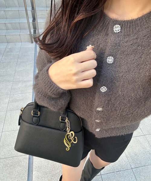 one after another NICE CLAUP（ワンアフターアナザーナイスクラップ）の「きらきらボタンラメニットカーディガン（カーディガン/ボレロ・レディース・ライトイエロー/チャコール/アイボリー/ライトグレー・FREE）」の19枚目の写真