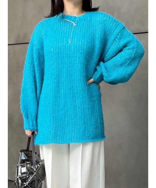 Ayla(アイラ)の「モヘアライクニット(ニット/セーター・レディース・コバルトブルー・FREE)」の2枚目の写真