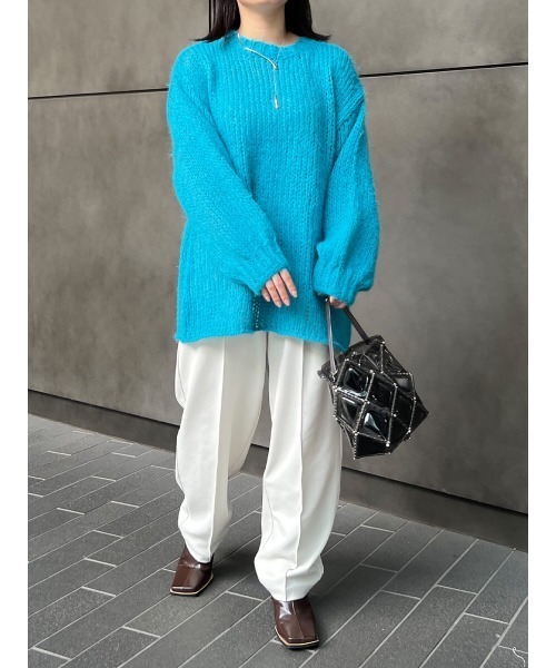 Ayla(アイラ)の「モヘアライクニット(ニット/セーター・レディース・コバルトブルー・FREE)」の5枚目の写真