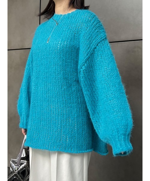 Ayla(アイラ)の「モヘアライクニット(ニット/セーター・レディース・コバルトブルー・FREE)」の6枚目の写真