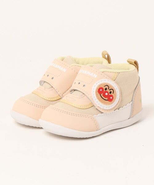 MoonStar(ムーンスター)の「【MoonStar / ムーンスター 】AP B50 アンパンマン 子供靴 2E(スニーカー・キッズ・ベージュ/ピンク/パープル/ネイビー・13.5cm/14.0cm/14.5cm/13.0cm/12.5cm/12.0cm/15.0cm)」の2枚目の写真