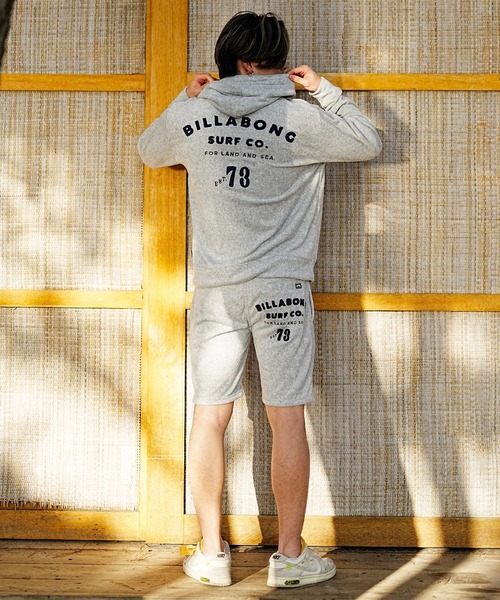 BILLABONG（ビラボン）の「BILLABONG/ビラボン パイル地　プルオーバーフーディ パーカー バックロゴ/セットアップ対応 BE011-012（パーカー・メンズ・オフホワイト/グレー・L/M）」の17枚目の写真