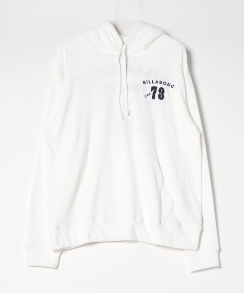 BILLABONG（ビラボン）の「BILLABONG/ビラボン パイル地　プルオーバーフーディ パーカー バックロゴ/セットアップ対応 BE011-012（パーカー・メンズ・オフホワイト/グレー・L/M）」の18枚目の写真