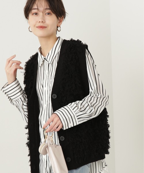 N.（N. Natural Beauty Basic）（エヌエヌナチュラルビューティーベーシック）の「◆オーバールーズシャツ（シャツ/ブラウス・レディース・ピンク/グレー/ストライプ・MEDIUM）」の21枚目の写真