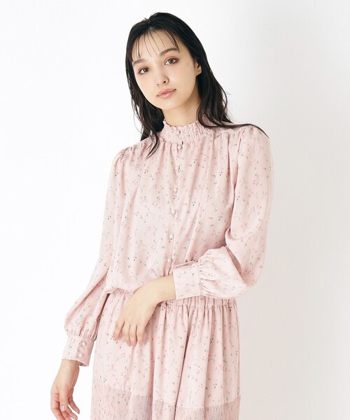 【セール】【洗える/2WAY/同柄アイテムあり】マノーローズ柄ブラウス（シャツ/ブラウス）｜LAURA ASHLEY（ローラアシュレイ）