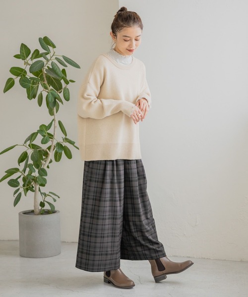 studio CLIP（スタディオクリップ）の「7ゲージ アソートダブルフロントカーディガン（カーディガン/ボレロ・レディース・マスタード/その他1/ライトブルー/アイボリー/その他2/カーキ/ラベンダー/レッド・FREE）」の12枚目の写真