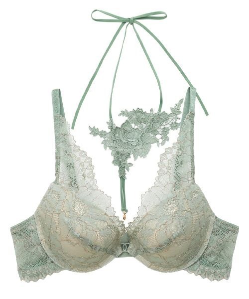 ANNEBRA(アンブラ)の「Romance チョーカー付きモールドカップブラジャー(ブラジャー・レディース・ライトグリーン/ライトパープル・B70/C70/F75/D75/E80/D80/G70/D70/F70/C75/E70/G75/B75/E75/C80)」の4枚目の写真