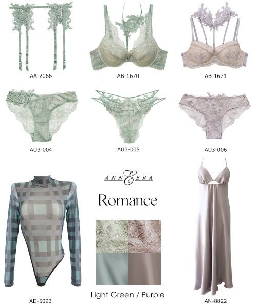 ANNEBRA(アンブラ)の「Romance チョーカー付きモールドカップブラジャー(ブラジャー・レディース・ライトグリーン/ライトパープル・B70/C70/F75/D75/E80/D80/G70/D70/F70/C75/E70/G75/B75/E75/C80)」の13枚目の写真