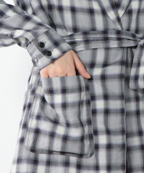 Another Edition(アナザーエディション)の「■オンブレーチェックガウン/AEBC C/R OMBRE CHK GOWN◆(カーディガン/ボレロ・レディース・グレー/ブラウン/ワイン・フリ-)」の22枚目の写真